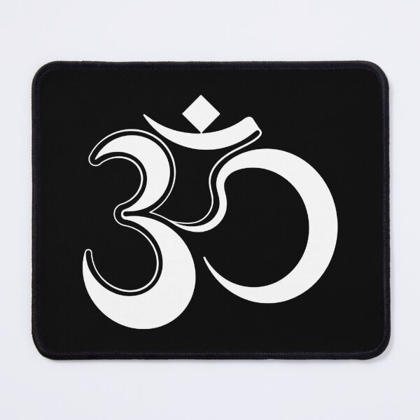 Item preview, White Om Symbol – Aum Crescent – Shadow Art designed and sold by altandesign.