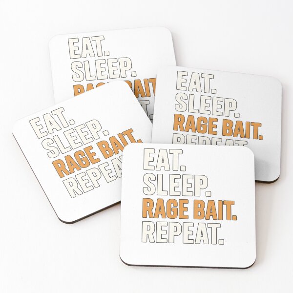 Item preview, Eat Sleep Rage Bait, Funny Meme Saying  designed and sold by Logiamerch.