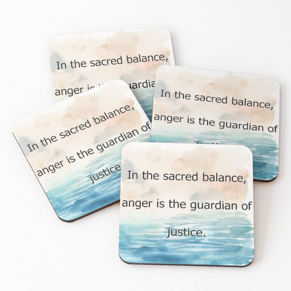 Item preview, In the sacred balance, anger is the guardian of justice. designed and sold by vagar.