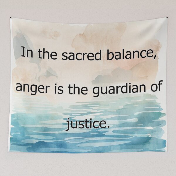 Item preview, In the sacred balance, anger is the guardian of justice. designed and sold by vagar.