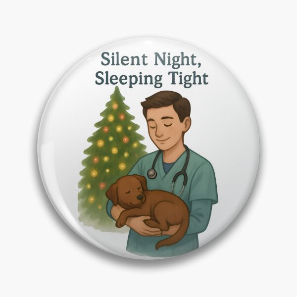 Item preview, Silent Night, Sleeping Tight – Funny Anesthesiology Vet Christmas Design designed and sold by Bettybee00.