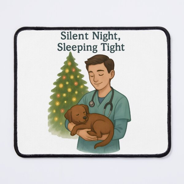 Item preview, Silent Night, Sleeping Tight – Funny Anesthesiology Vet Christmas Design designed and sold by Bettybee00.