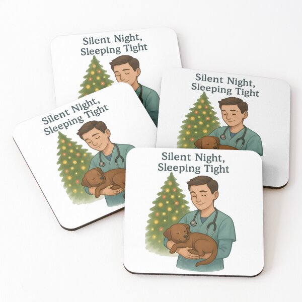 Item preview, Silent Night, Sleeping Tight – Funny Anesthesiology Vet Christmas Design designed and sold by Bettybee00.