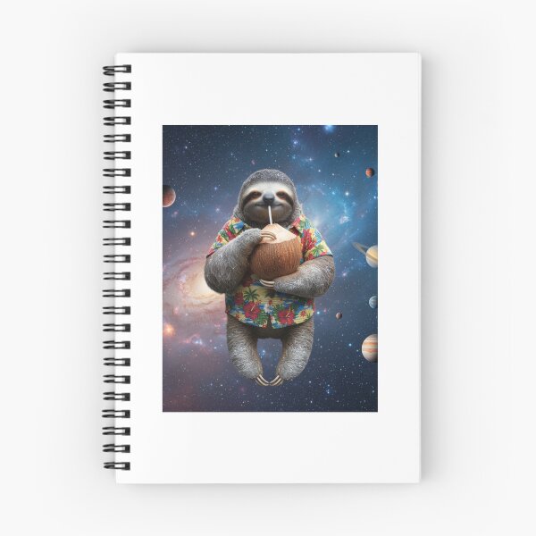 Item preview, Sloth in Galaxy laptop coconut happy birthday kawaii gift christmas designed and sold by CheeseBlueprint.
