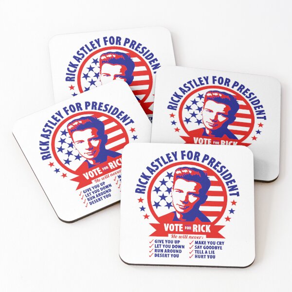 Item preview, Rick Astley President Campaign Parody Print designed and sold by johzenfra.