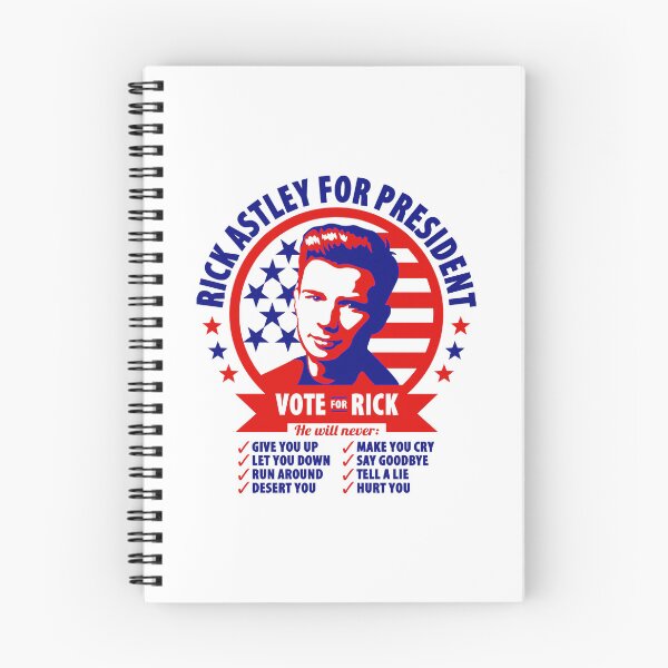 Item preview, Rick Astley President Campaign Parody Print designed and sold by johzenfra.