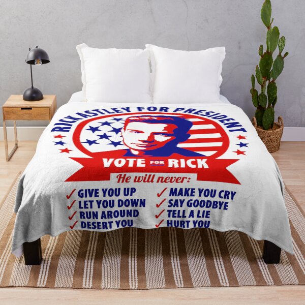 Item preview, Rick Astley President Campaign Parody Print designed and sold by johzenfra.