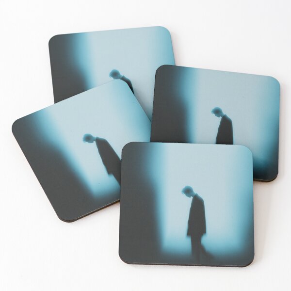 Item preview, Liminal Blue Figure Atmospheric Solitude Aesthetic Art Print designed and sold by WartonnoArt.