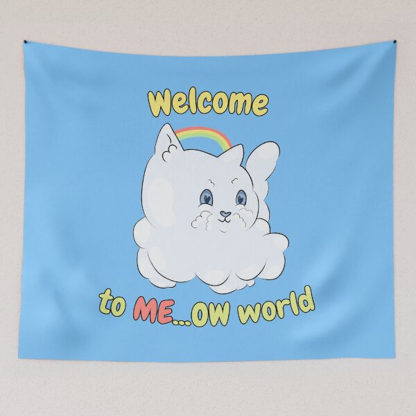 Item preview, Welcome to ME...OW world Cute Cat Cloud Design designed and sold by HugSomeNettles.