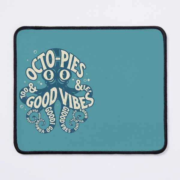 Item preview, Octo-Pies Good Vibes Retro Octopus Nautical Positivity Art designed and sold by anandsiva2703.