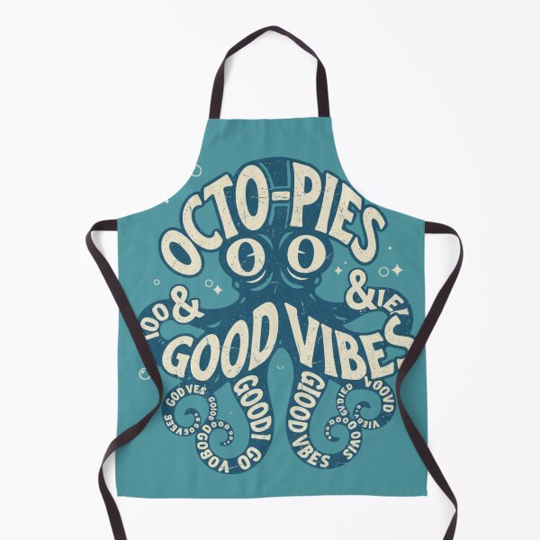 Item preview, Octo-Pies Good Vibes Retro Octopus Nautical Positivity Art designed and sold by anandsiva2703.