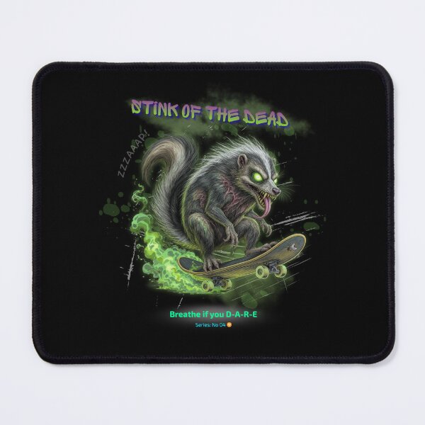 Item preview, STINK OF THE DEAD - Zombie Skunk on Skateboard designed and sold by Artur-GrafiTee.