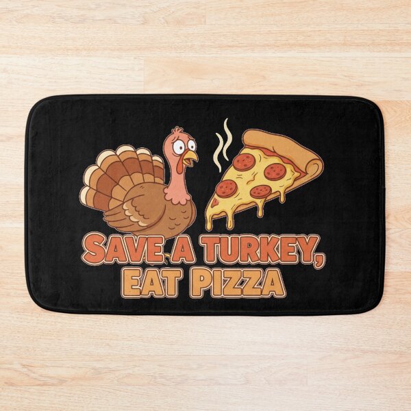 Item preview, Save a Turkey Eat Pizza – Funny Thanksgiving Food Lover Shirt designed and sold by A-Szczesniak.