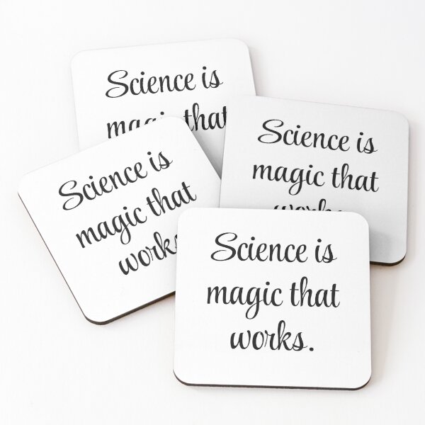 Item preview, Science Is Magic That Works – Kurt Vonnegut Quote Design designed and sold by AlmostSilent.