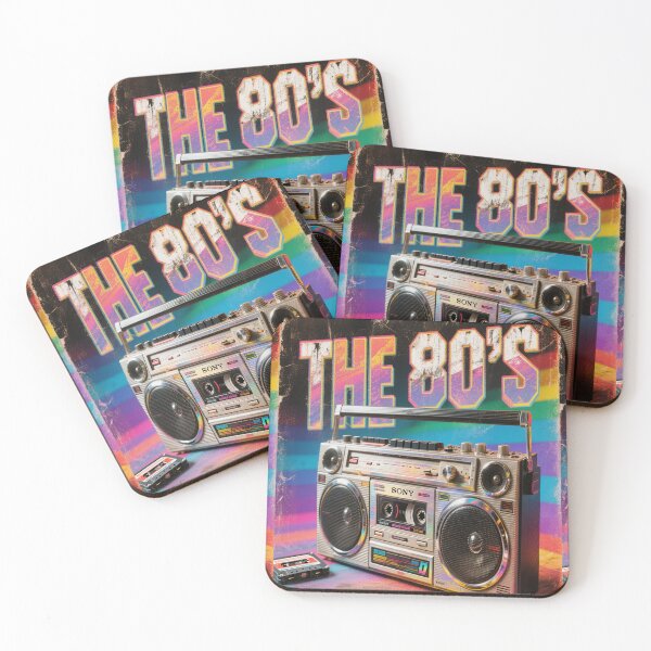 Item preview, Totally Rad 80's VIBES Retro TV Neon Pop Culture Nostalgia Design designed and sold by WHITE FLAME PRINTS.