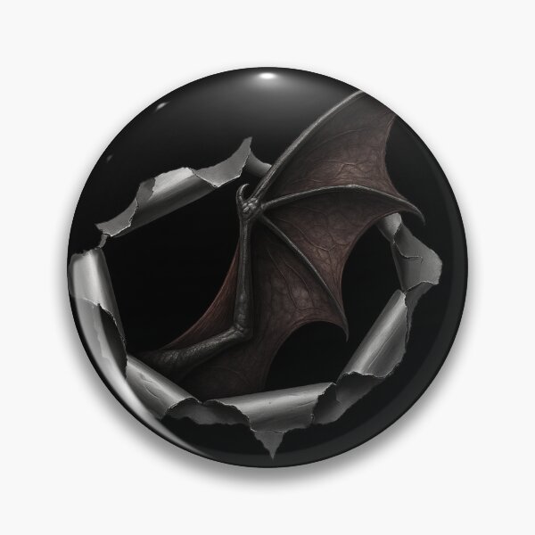 Item preview, 3D Illusion Bat Wing Tear Metal - Realistic Effect Sticker for Pencil Case, Laptop, Car designed and sold by Real-Breach.