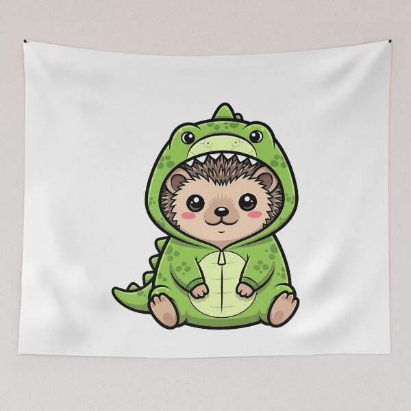 Item preview, Hedgehog Dinosaur Onesie Kawaii designed and sold by k3rstman1.