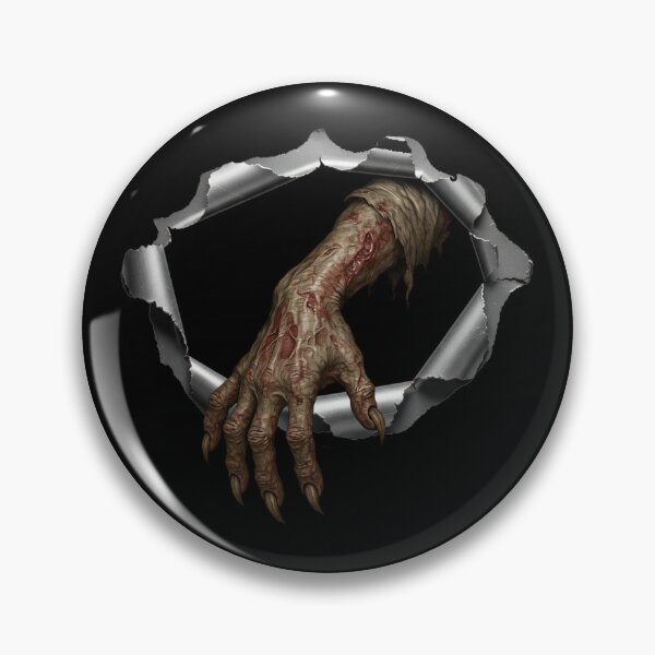 Item preview, 3D Zombie Hand Tear Metal - Realistic Effect Sticker for Horror, Halloween, Car, PC designed and sold by Real-Breach.