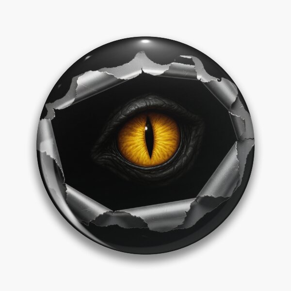 Item preview, Piercing 3D Dragon/Reptile Eye Metal - Realistic Effect Sticker for Surveillance, Car, PC, Mystic designed and sold by Real-Breach.