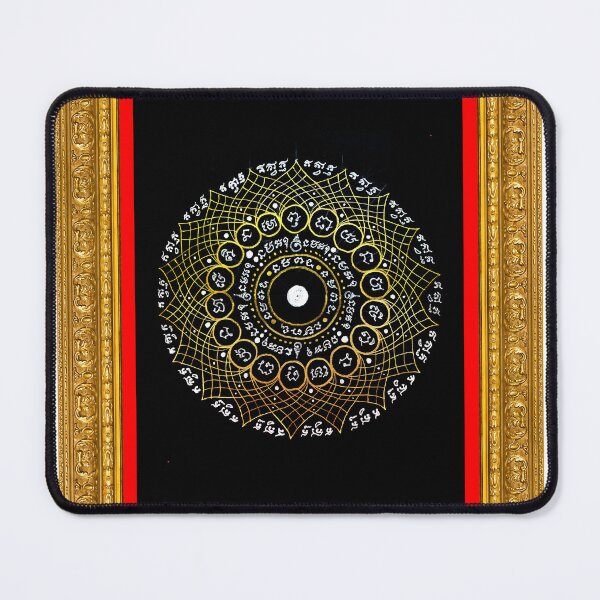 Item preview, Mystical Thai Yantra Painting | Attraction, Good Fortune, Protection & Business Success Wall Art with Elegant Baroque Frame designed and sold by kaka8888.