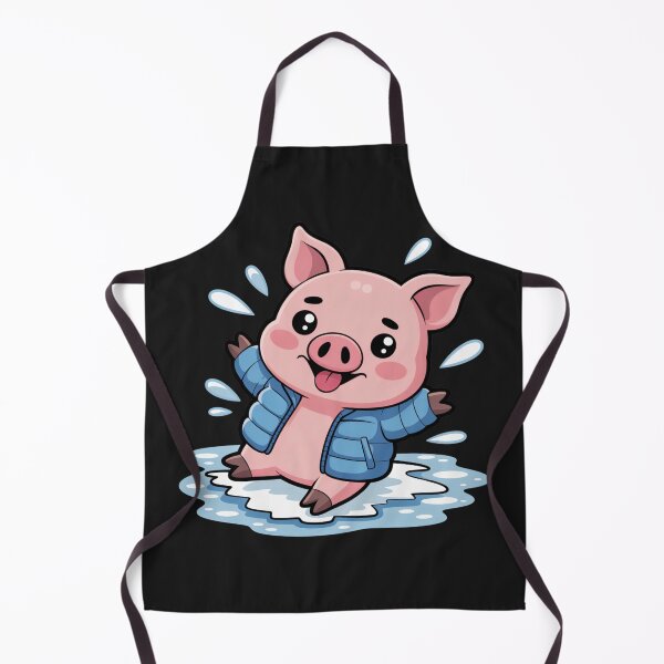 Item preview, Chibi Pig Slipping on Ice | Funny Cute Kawaii Winter Art designed and sold by ColorSplash123.