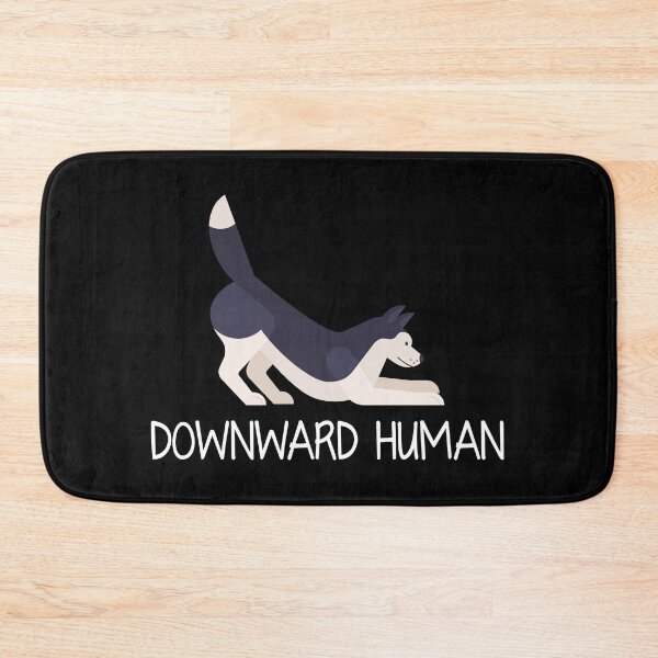 Item preview, Downward Human Dog Tee– Funny Yoga Lover Pet Humor Tee designed and sold by ShapedUp.