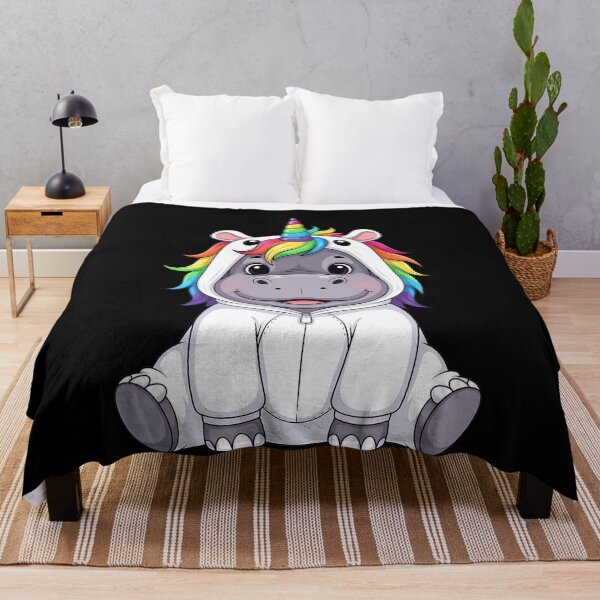 Item preview, Cute Hippo Unicorn Onesie Rainbow Magic designed and sold by k3rstman1.