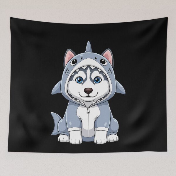 Item preview, Husky Puppy Shark Onesie Cute Dog designed and sold by k3rstman1.