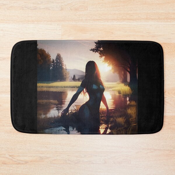 Item preview, Water Nymph Silhouette - Ethereal Fantasy Sunset Scene  designed and sold by SergioMiklos.