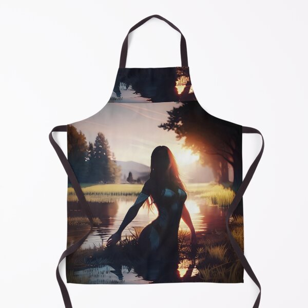 Item preview, Water Nymph Silhouette - Ethereal Fantasy Sunset Scene  designed and sold by SergioMiklos.