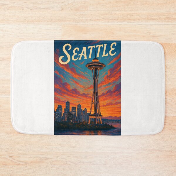Item preview, Seattle Washington – Space Needle Skyline at Dusk designed and sold by Places On Earth.