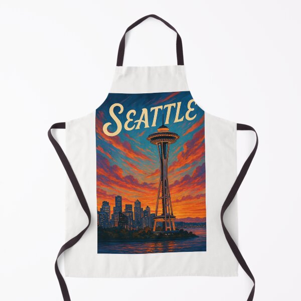 Item preview, Seattle Washington – Space Needle Skyline at Dusk designed and sold by Places On Earth.