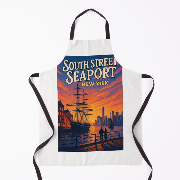 Item preview, South Street Seaport New York – Tall Ship and Manhattan Skyline designed and sold by Places On Earth.