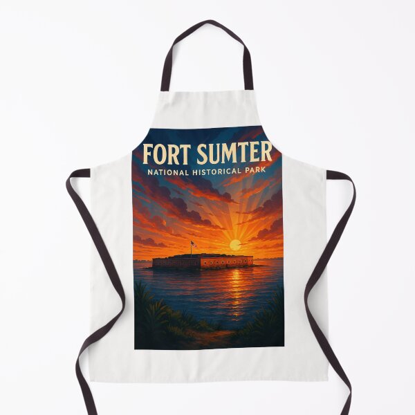 Item preview, Fort Sumter South Carolina – Sunset Over Historic Island designed and sold by Places On Earth.