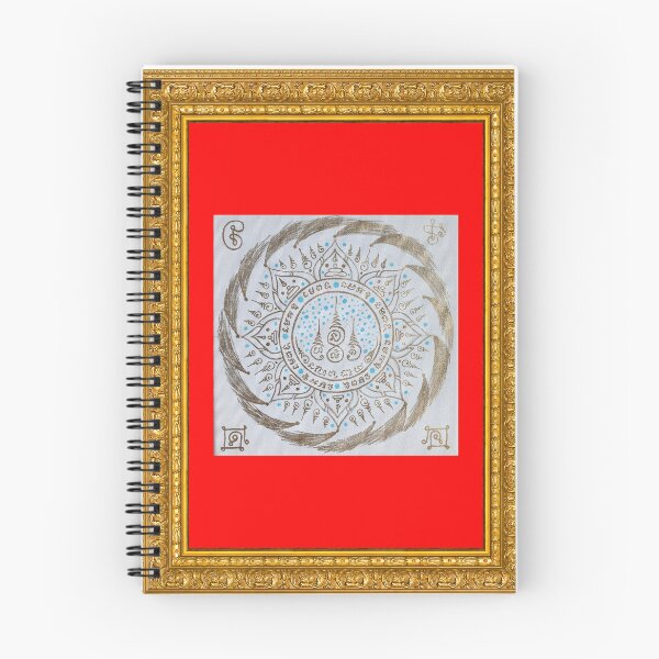 Item preview, Mystical Thai Yantra Painting | Attraction, Good Fortune, Protection & Business Success Wall Art with Elegant Baroque Frame designed and sold by kaka8888.