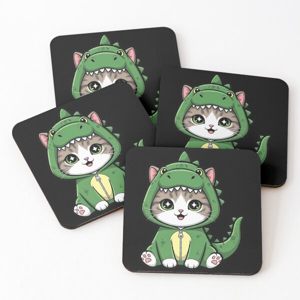 Item preview, Cute Kitten Dinosaur Onesie Cat Feline designed and sold by k3rstman1.