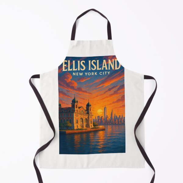 Item preview, Ellis Island New York City – Immigration Station at Sunset designed and sold by Places On Earth.