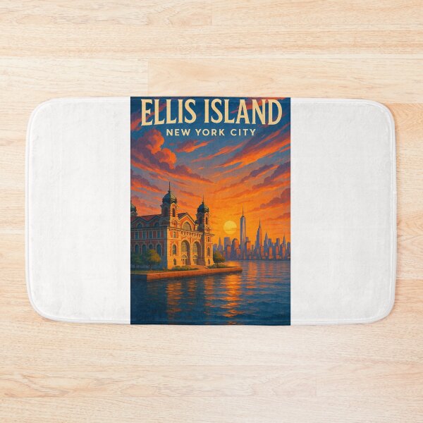 Item preview, Ellis Island New York City – Immigration Station at Sunset designed and sold by Places On Earth.