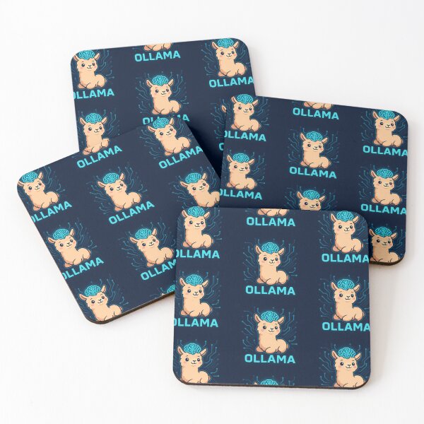 Item preview, Cute Futuristic Ollama – AI Llama Cartoon Tech Design designed and sold by DHAMMISTYLES.