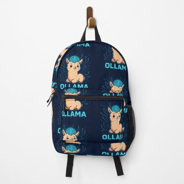 Item preview, Cute Futuristic Ollama – AI Llama Cartoon Tech Design designed and sold by DHAMMISTYLES.