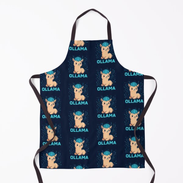 Item preview, Cute Futuristic Ollama – AI Llama Cartoon Tech Design designed and sold by DHAMMISTYLES.