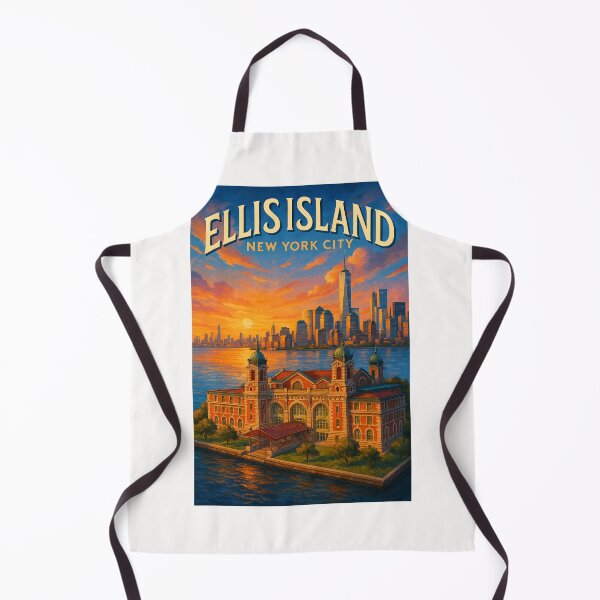 Item preview, Ellis Island New York City – Historic Landmark at Dusk designed and sold by Places On Earth.