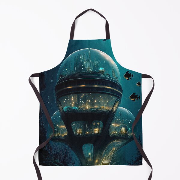 Item preview, Underwater City in Glass Domes designed and sold by SuRReal3D.