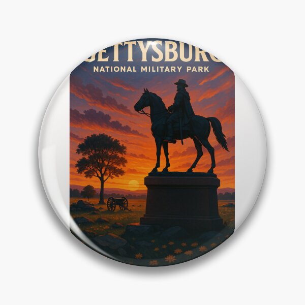 Item preview, Gettysburg National Military Park – Cavalry Monument at Sunset designed and sold by Places On Earth.