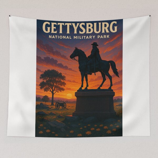 Item preview, Gettysburg National Military Park – Cavalry Monument at Sunset designed and sold by Places On Earth.