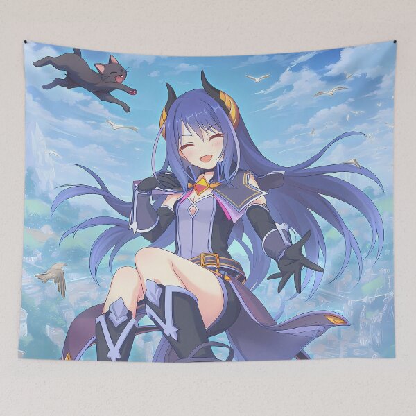 Item preview, Joyful Rei Princess Connect Anime Girl Above Sky City designed and sold by Raslbazola.