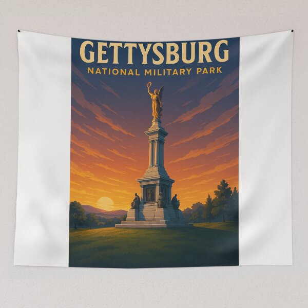 Item preview, Gettysburg National Military Park – Pennsylvania Memorial at Dusk designed and sold by Places On Earth.