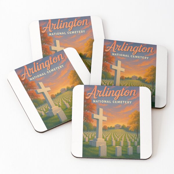 Item preview, Arlington National Cemetery – Virginia Cross and Fall Sunset designed and sold by Places On Earth.