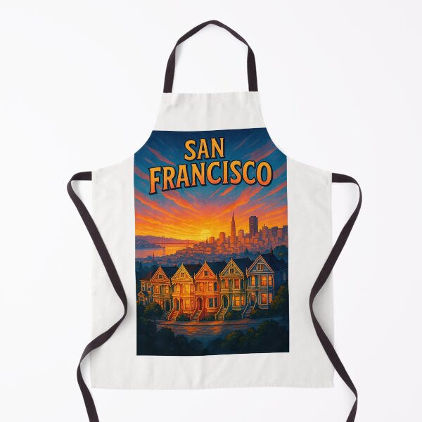 Item preview, San Francisco California – Painted Ladies and Skyline Sunset designed and sold by Places On Earth.