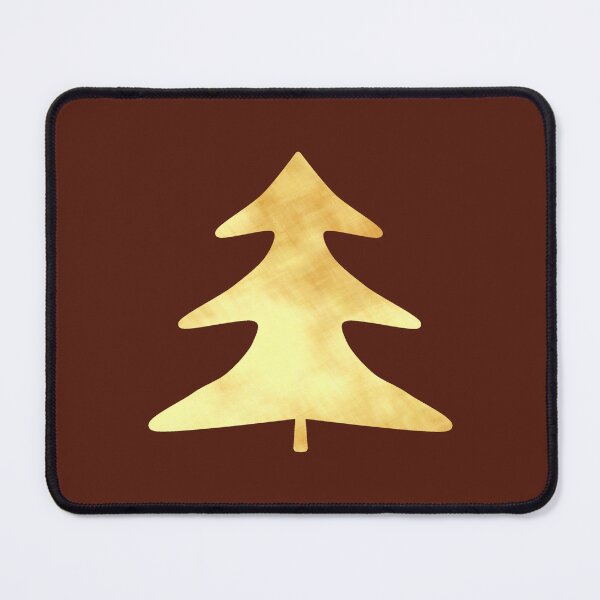 Item preview, Golden Pine Tree on brown - Calm, Sensory-Friendly designed and sold by CreaTwinkles.